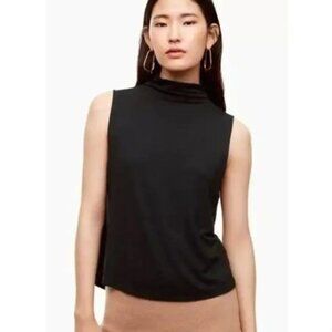 ARITZIA - Babaton Vince Mock Neck Sleeveless Black Tank Top XXS
